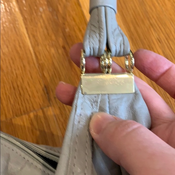 Vintage Gray Zippered Tote Bag - Picture 5 of 5